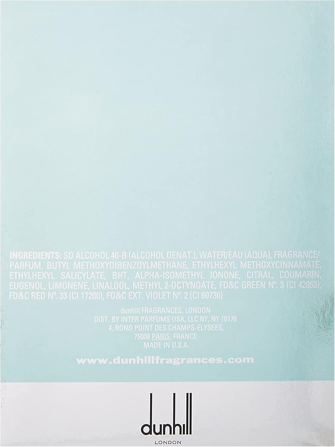 dunhill fresh by dunhill perfume for men eau de toilette, 100ml