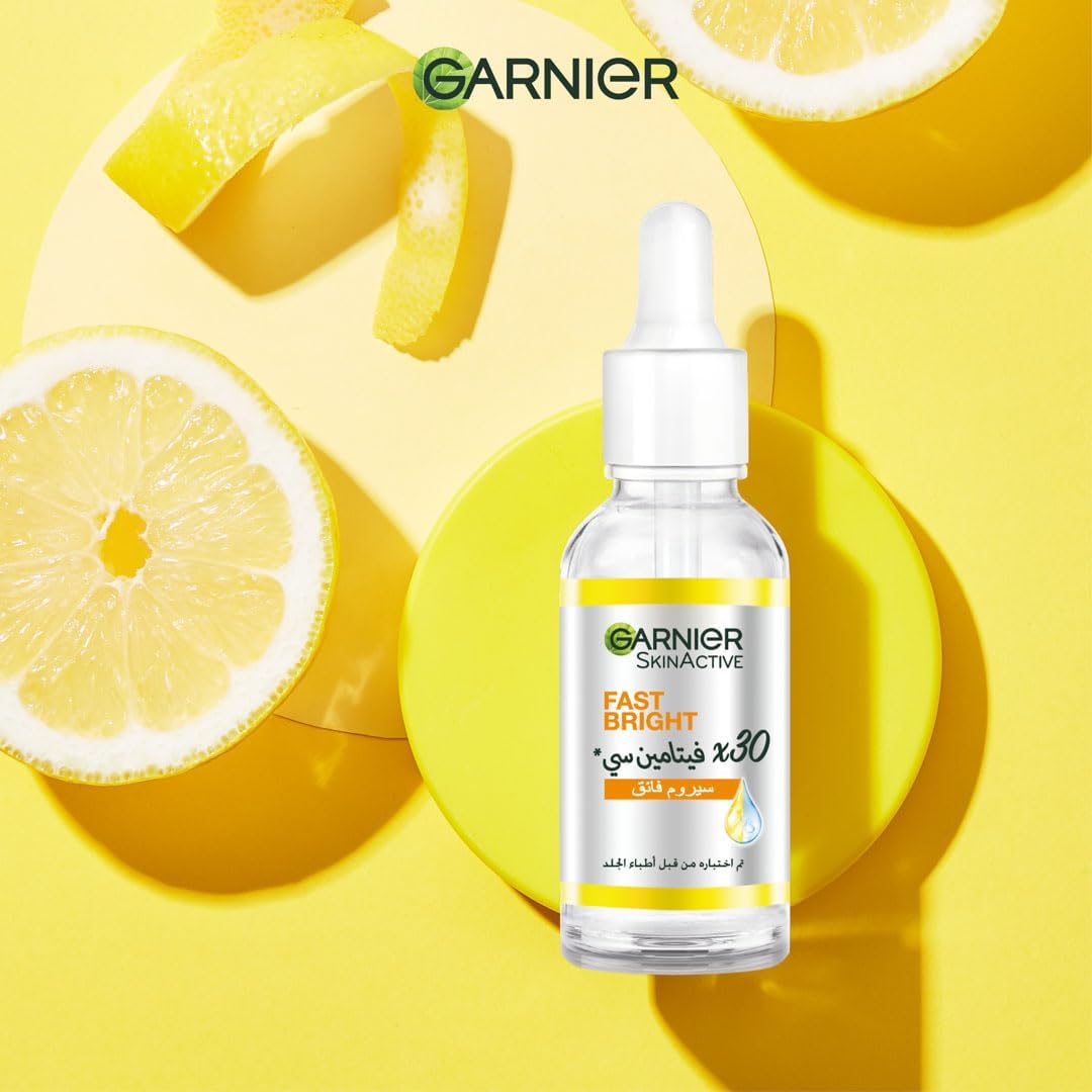 garnier fast bright skinactive vitamin c + niacinamide anti dark spot 30x booster serum 30ml