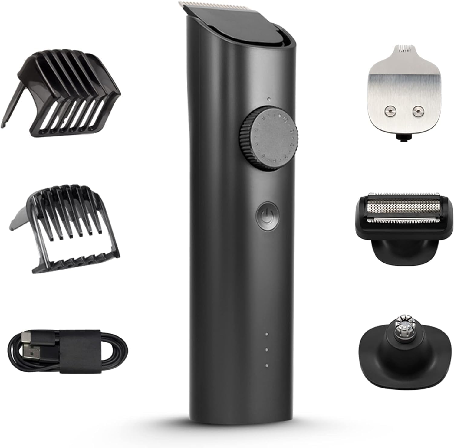 xiaomi grooming kit pro, 40 length settings, face, hair, body everything in one professional styling trimmer, body grooming, nose & ear hair trimming, hair clippers, beard combs, quick charge