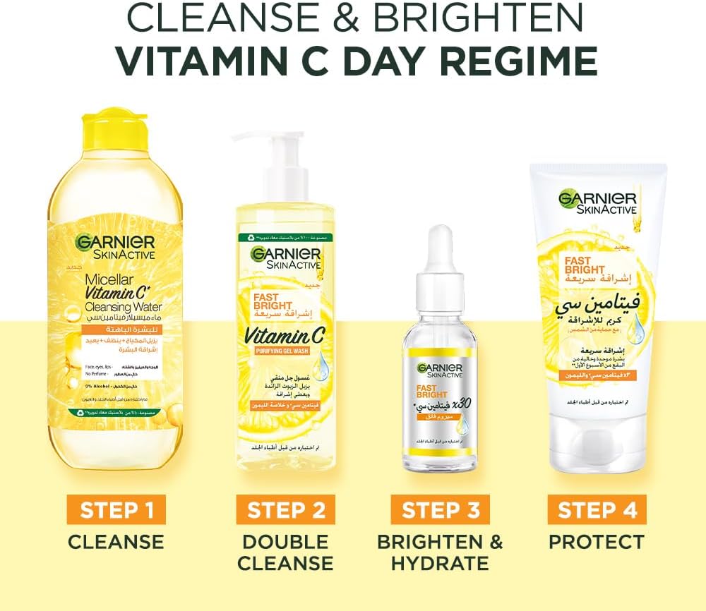 garnier fast bright skinactive vitamin c + niacinamide anti dark spot 30x booster serum 30ml