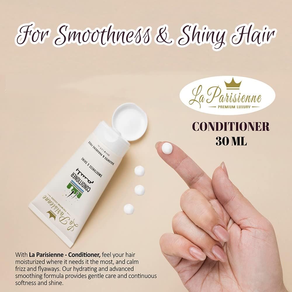 la parisienne premium luxury travel gold box, 30ml pack of 5 tubes (shampoo, conditioner, shower gel, body lotion & hand sanitizer) all skin types | unisex gift hamper for all festive occasions.