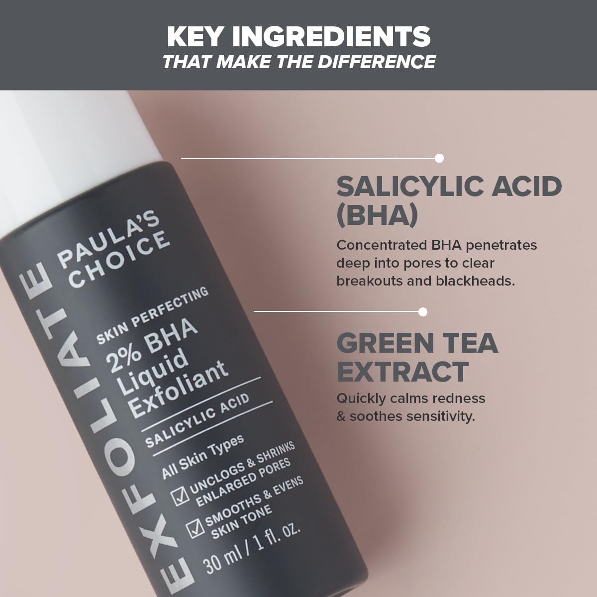 paula's choice skin perfecting 2% bha liquid exfoliant face exfoliating peel fights blackheads & enlarged pores with salicylic acid combination & oily skin 30 ml