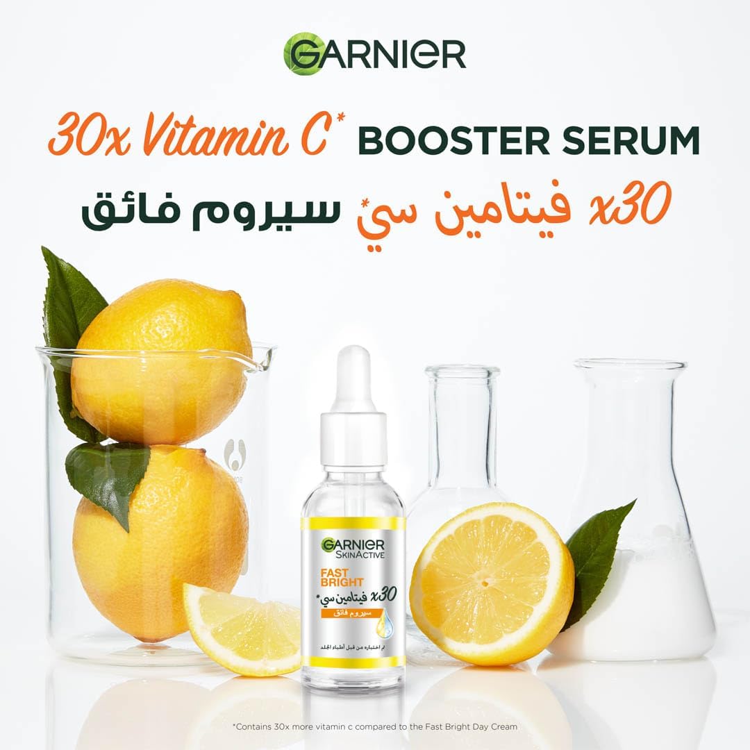 garnier fast bright skinactive vitamin c + niacinamide anti dark spot 30x booster serum 30ml