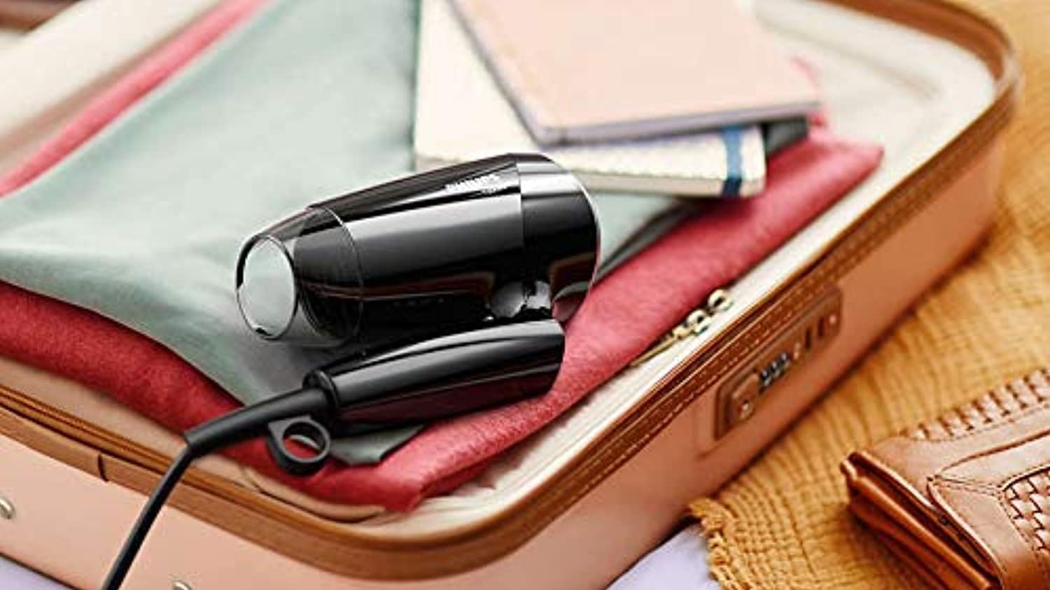 philips essential care. thermoprotect. foldable. 1200w. dc motor. 3 heat/speed settings + cool shot. no ions. easy storage hook. concentrator. 1.5m. 3 pin, bhc010/13. 2 years warranty