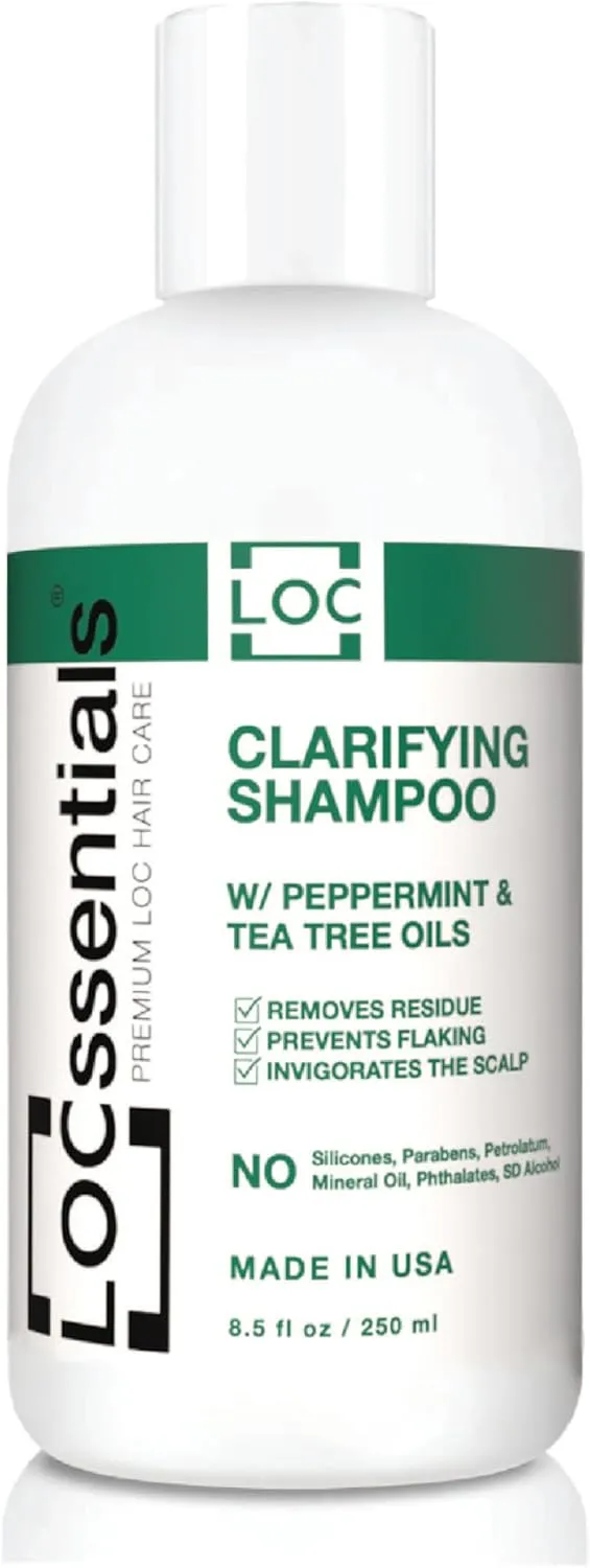 LOCssentials Clarifying Shampoo for Dreadlocks – Professional Shampoo for Dreadlocks, Interlocks, Microlocs, Twists – Premium Braid Shampoo with Peppermint, Tea Tree Oils – Vegan and Paraben-Free - Image 1