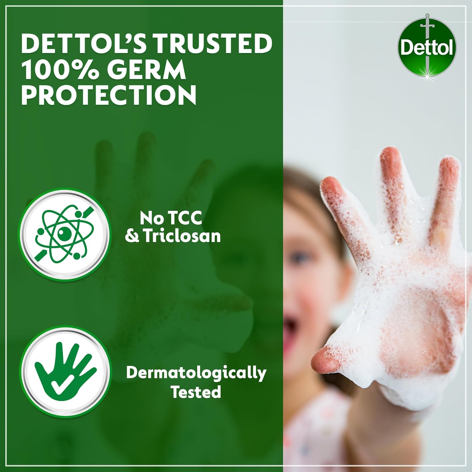 dettol handwash liquid soap skincare pump for effective germ protection & personal hygiene, protects against 100 illness causing germs, rose & sakura blossom fragrance, 200ml (pack of 3)