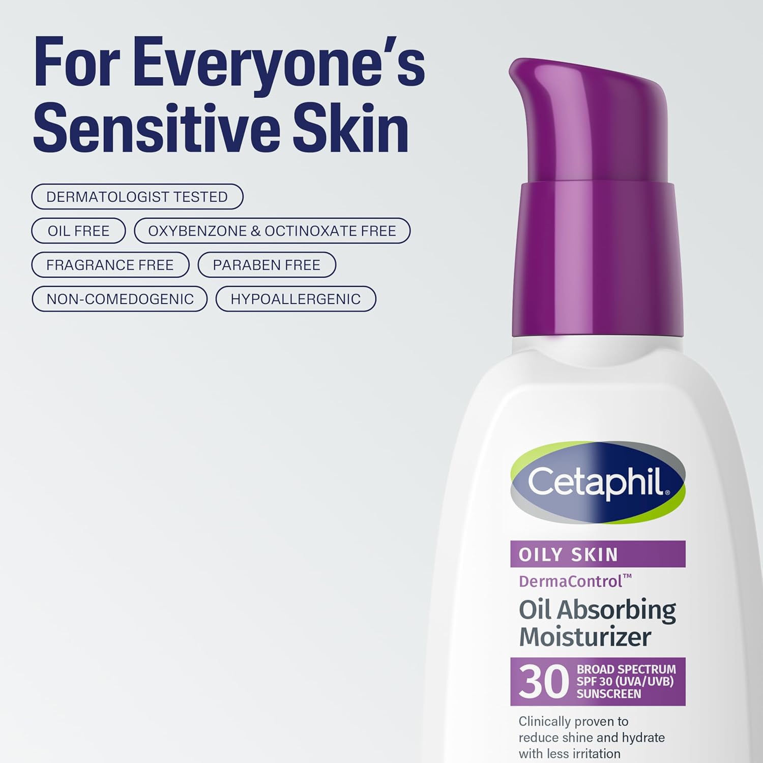 cetaphil derma control oil absorbing moisturizer with sunscreen 4 oz