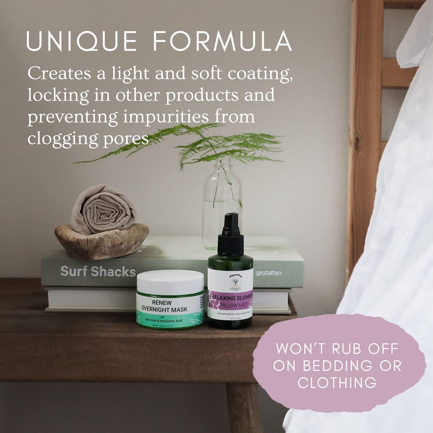 doppeltree renew overnight facial mask with aloe vera gel & hyaluronic acid, anti aging hydrating face mask for night time skin care & repair made in usa