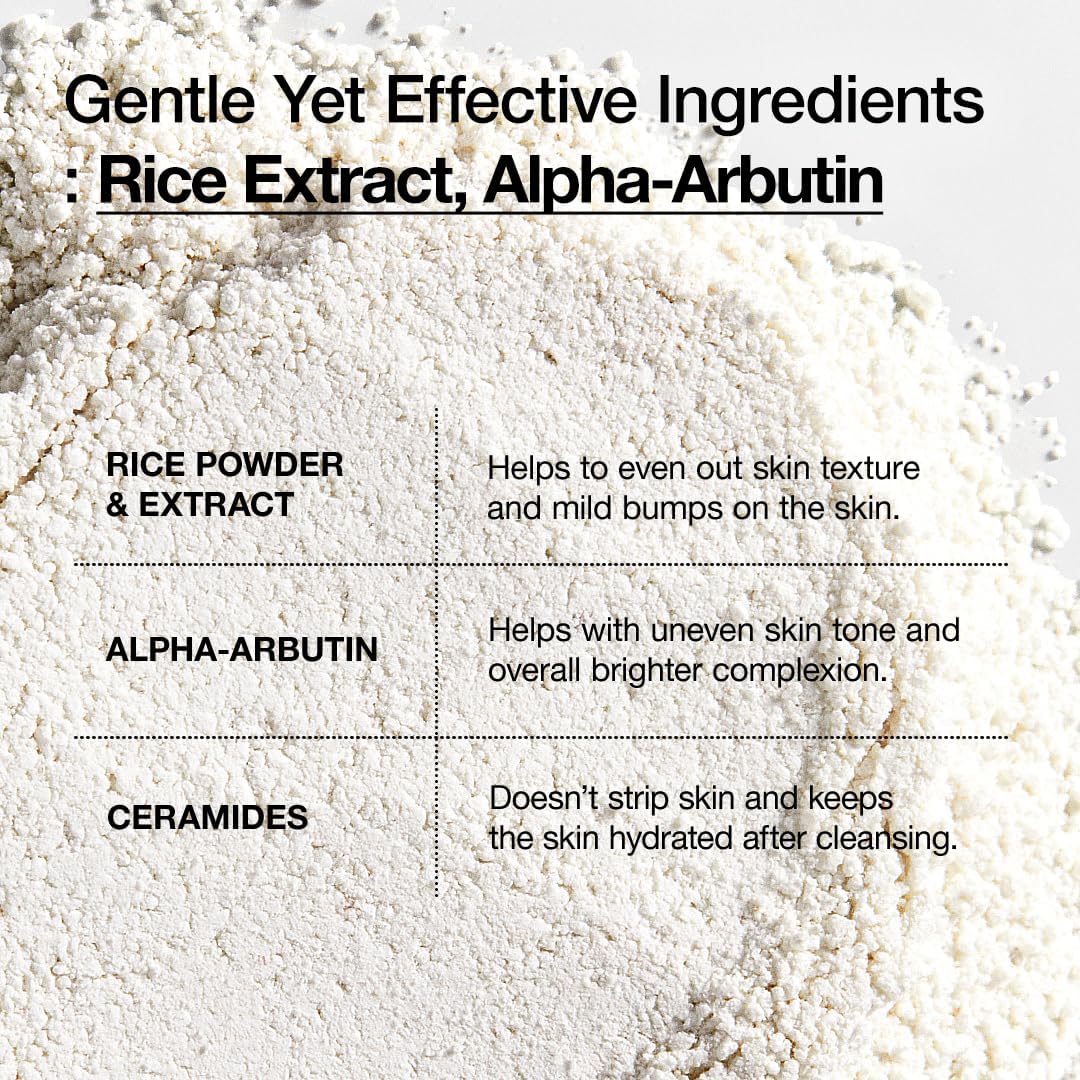 anua rice enzyme brightening cleansing powder