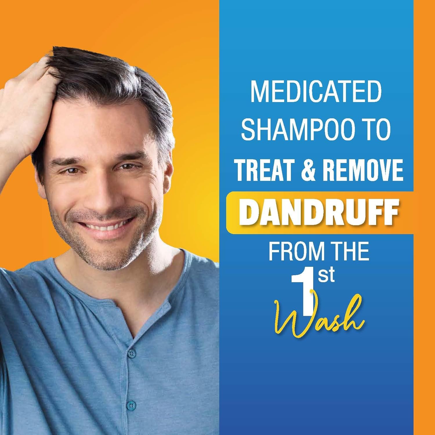 nizoral ketoconazole anti dandruff treatment shampoo, 100 ml, effective dandruff treatment, works from the first wash, clinically proven ketoconazole shampoo to relieve itchy scalp