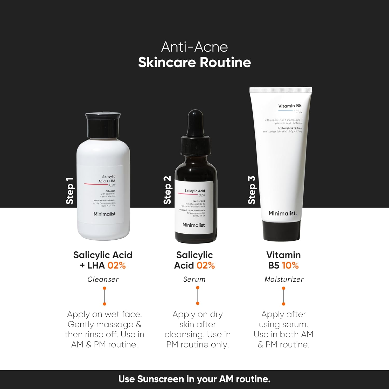 minimalist 2% salicylic acid serum for oily skin | helps with open pores, breakouts, blackheads & bumpy texture | bha based exfoliant for oily skin | 30ml
