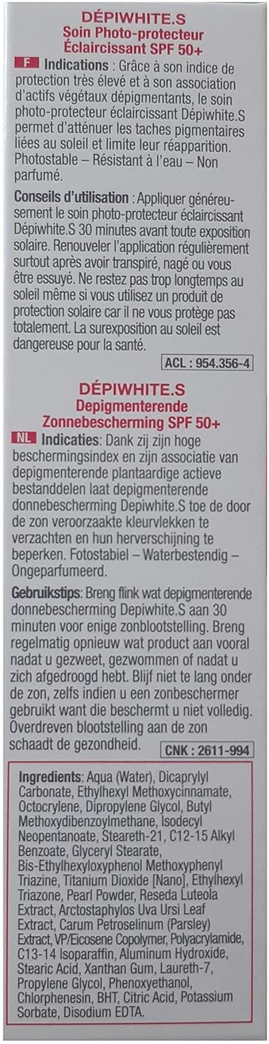 acm labo depiwhite s spf50+ whitening photoprotector lightening skincare 50ml