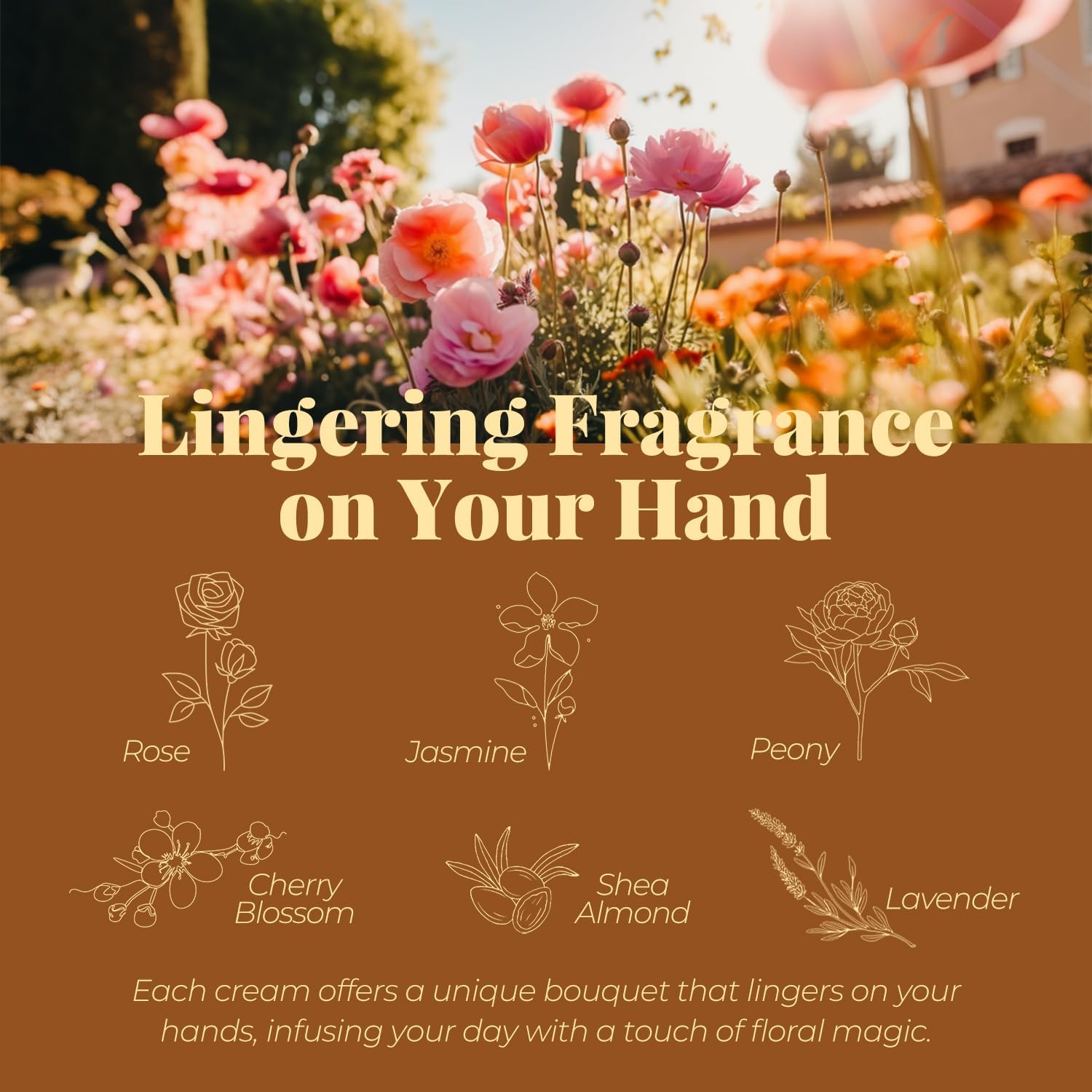 body & earth hand cream gift set hand cream for women, hand lotion set for dry ed hands, christmas gifts set, travel size hand cream for women. 6 x 1.0 oz/30ml