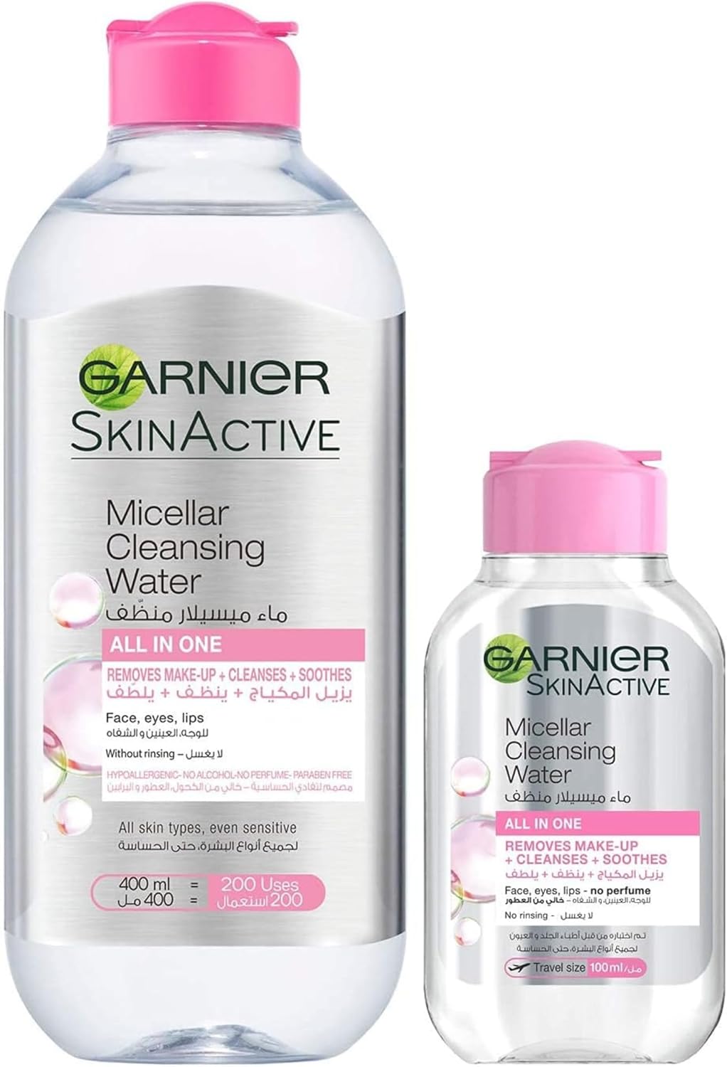 Garnier Micellar Classic Water Face Eyes, 400 + 100 ml