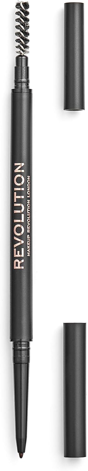 revolution beauty london makeup precise brow pencil, medium brown
