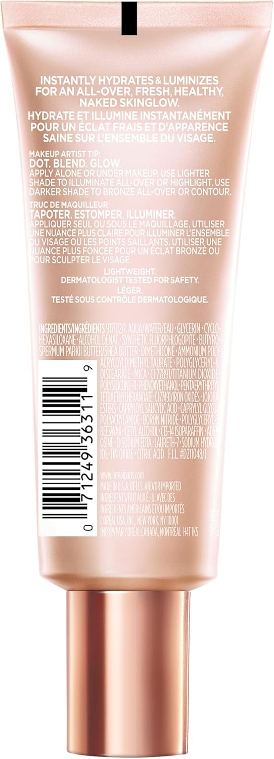 l’oréal paris true match lumi glotion natural glow enhancer lotion, light, 1.35 ounces