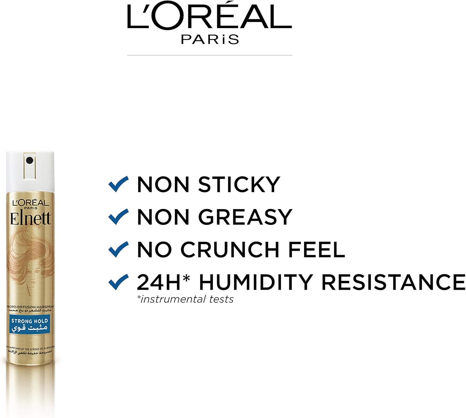 l’oréal paris l'oreal elnett satin hair spray super hold 75ml