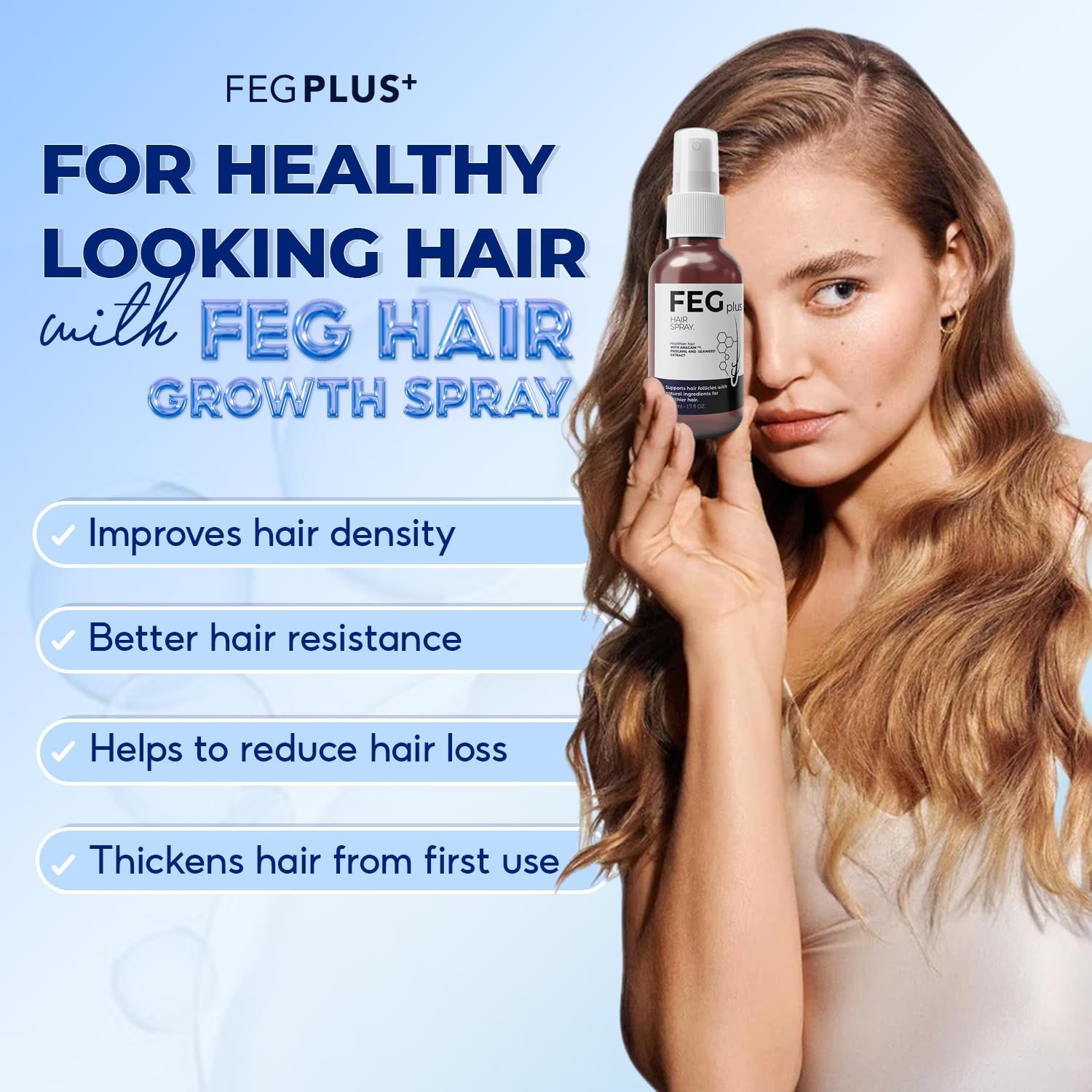 fegplus rosemary beard & hair growth serum (50ml), rosemary extract serum hair spray, rosemary oil for hair growth booster, minoxidil hair fall control, stop hair loss treatment & thicker hair