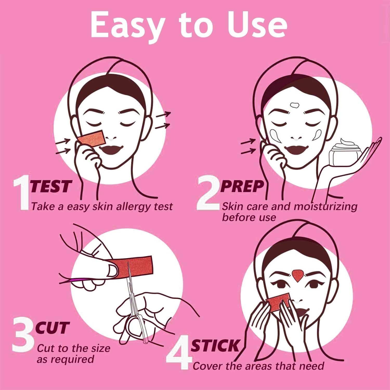 lchyi 2 rolls face tape lifting for wrinkles, elasticity face stickers neck eye double chin lift tape anti wrinkle patches skin care forehead neck lift tape for firming and tightening skin (beige)