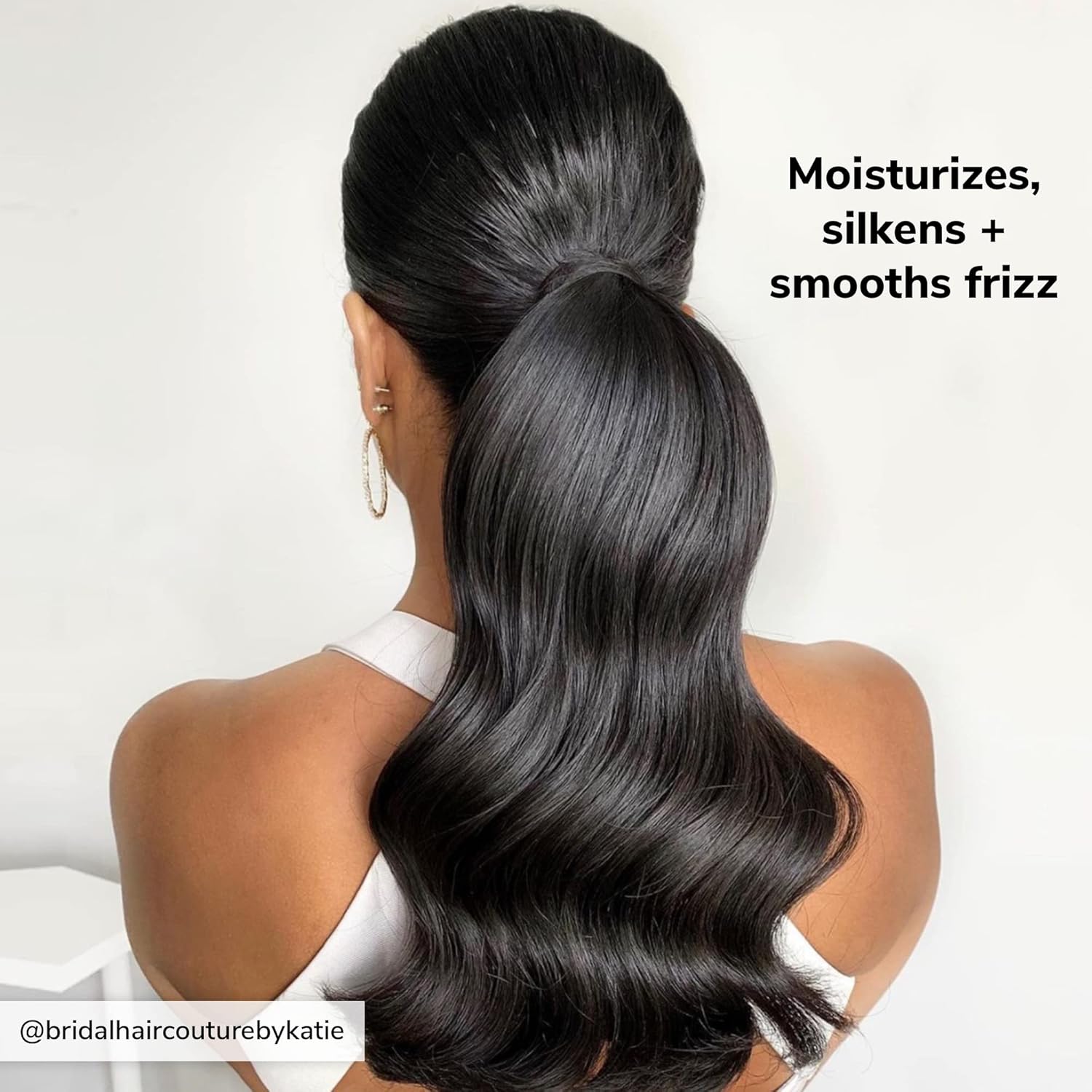 color wow pop + lock frizz control + glossing serum – anti frizz serum with heat protection; seals split ends; moisturises; silkens and shines dull, dehydrated hair