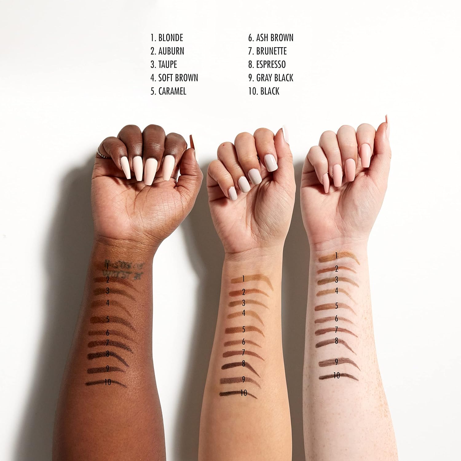 nyx professional makeup lift & snatch! brow tint pen, black 10, 14 gm