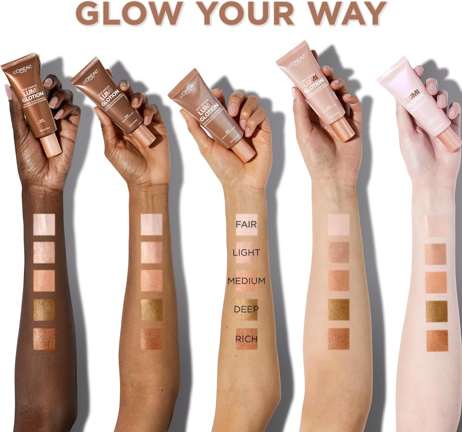 l’oréal paris true match lumi glotion natural glow enhancer lotion, light, 1.35 ounces