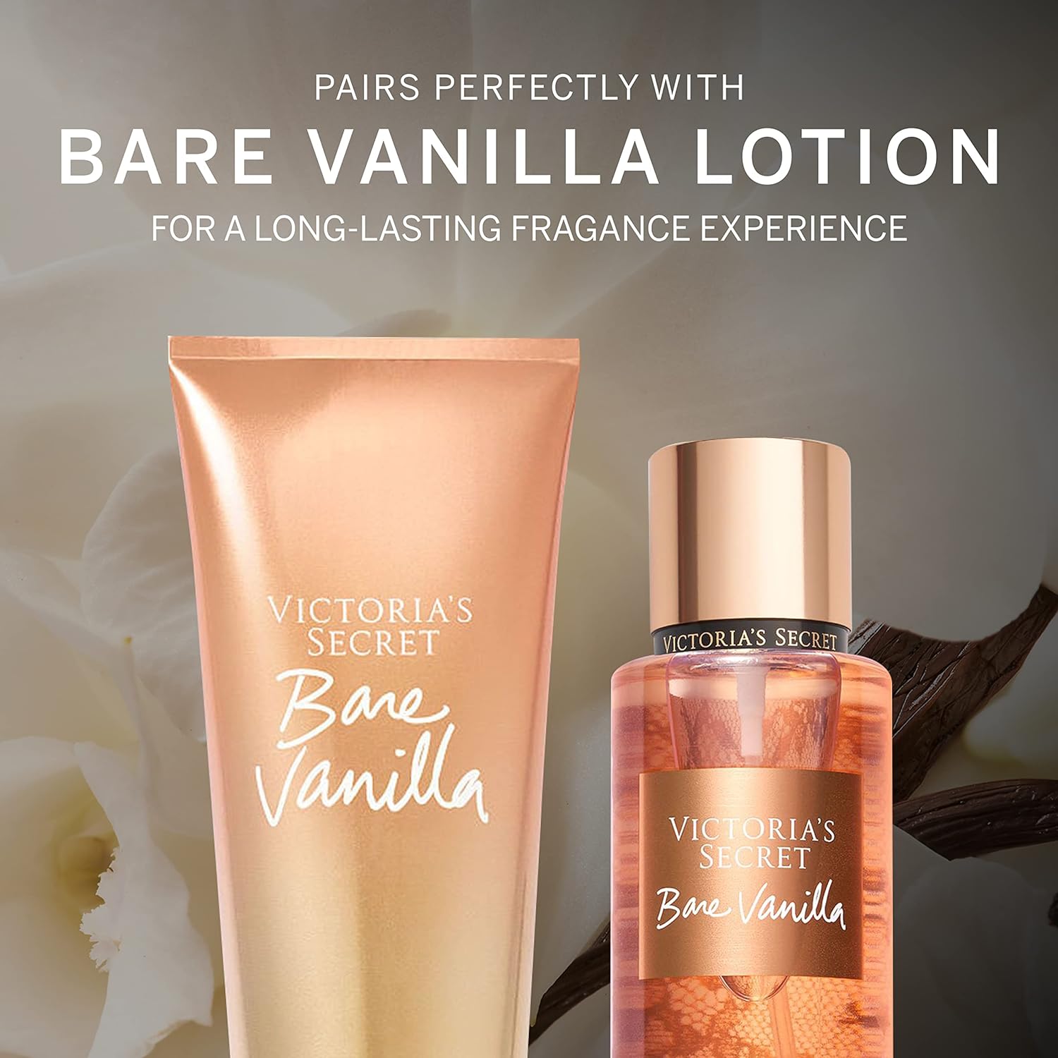 victoria's secret bare vanilla mist & lotion set