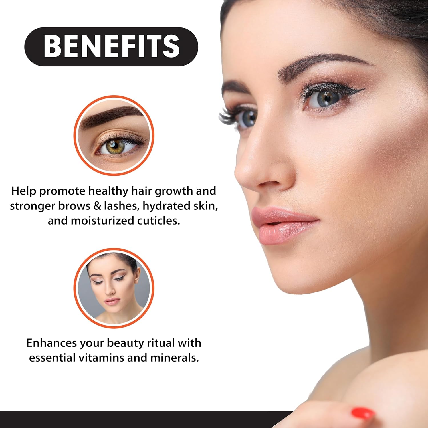 aitnaturals organic castor oil 60ml eyelash & eyebrow growth serum | nourishing hair, skin & nail treatment | promotes hair growth & conditions | cold pressed & hexane free | 100% pure & hexane free