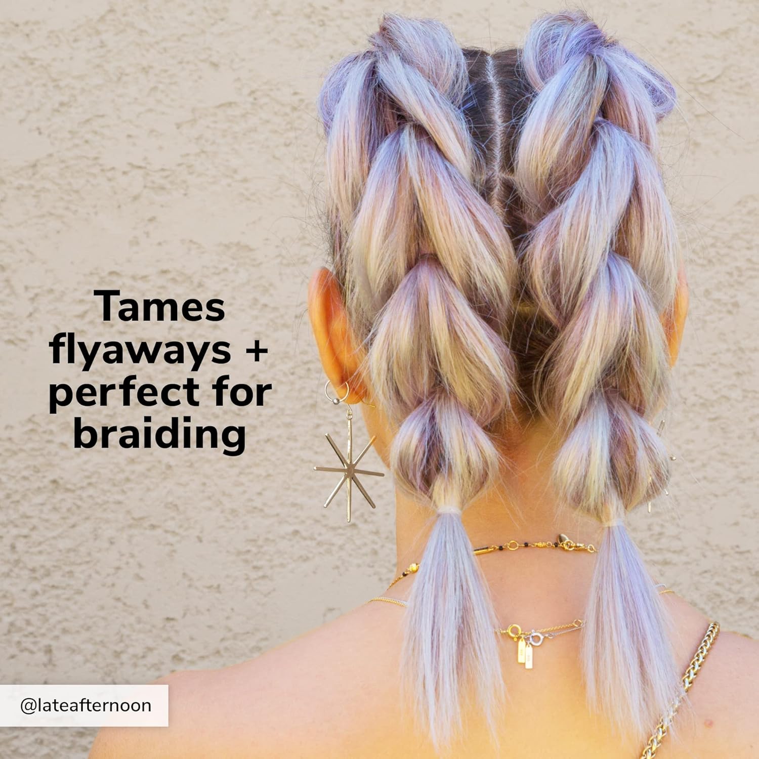 color wow pop + lock frizz control + glossing serum – anti frizz serum with heat protection; seals split ends; moisturises; silkens and shines dull, dehydrated hair