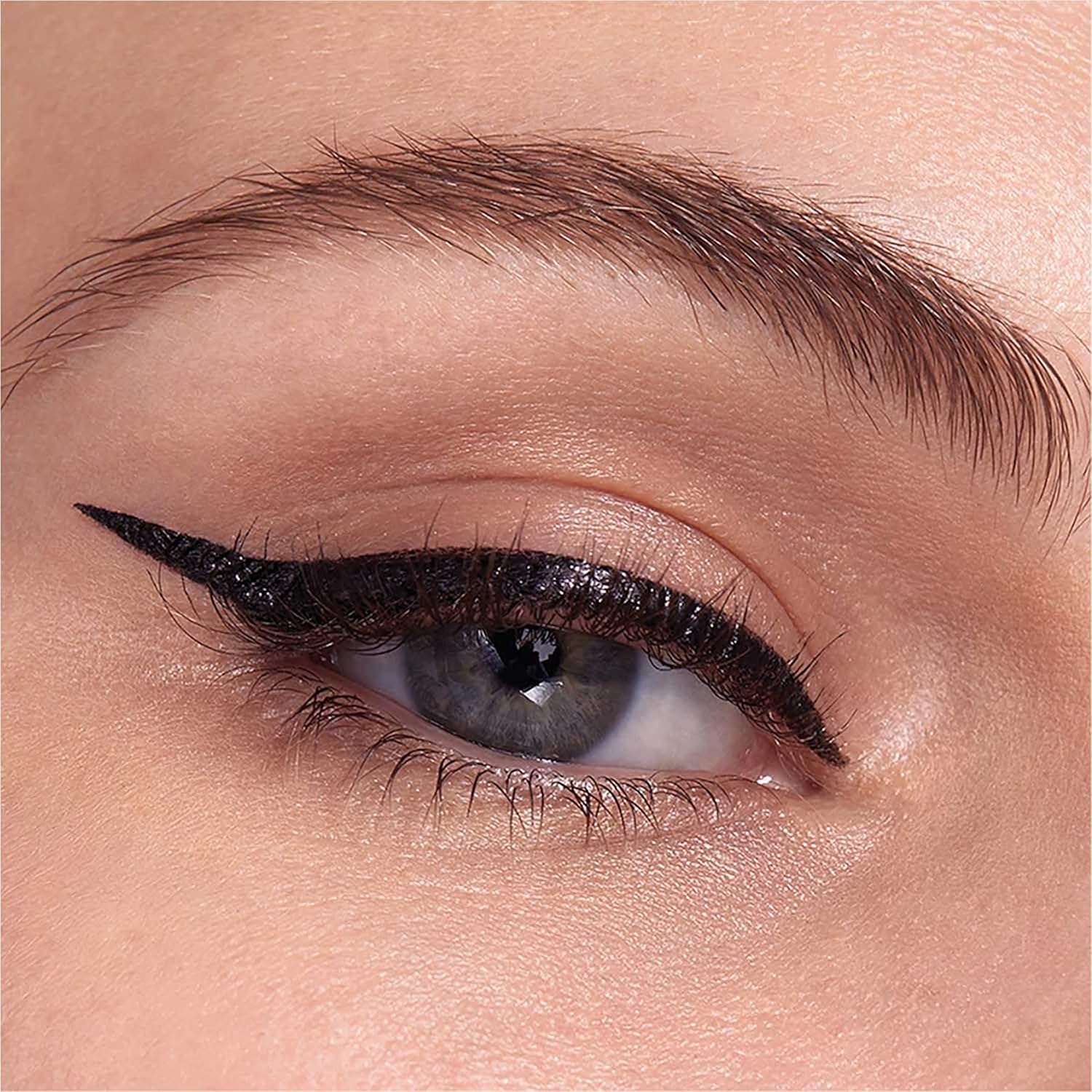 maybelline new york liquid eyeliner, brush tip, long lasting and waterproof, matte finish, hyper easy liner, black
