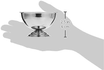 raj sundae ice cream dish, silver, 9.5 cm, sdd001, dessert dish bowls , salad fruit bowls , dessert cups
