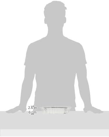 disposable aluminium rectangle containers 1850ml with lids heavy duty aluminum foil trays containers with board lids for cooking, roasting, baking pack of 20 pieces.