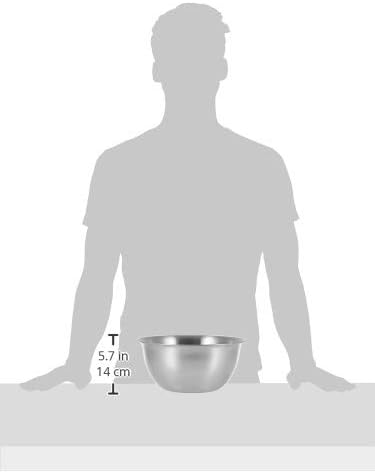 raj stainless steel mixing bowl, 5 liters, silver, mb0005, mixing bowl , baking bowl ,storage bowl