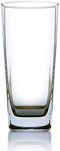 ocean plaza hi ball glass, set of 6, clear, 320 ml, b11011, mocktail glass, highball glass, tall glass, beverage glass, long drink glass, water glass, juice glass