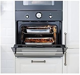 ikea koncis roasting pan with grill rack, stainless steel, gray 16x13", 100 990