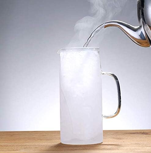 bpa 1.5l glass pitcher with lid, hot/cold water jug, juice and iced tea beverage carafe