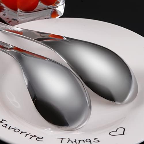 funito thick heavy weight soup spoons, stainless steel soup spoons, table spoons, set of 4