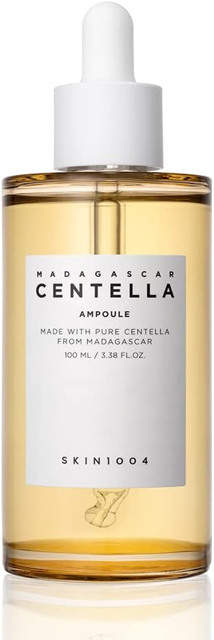 skin1004 madagascar centella asiatica ampoule facial serum 1.01 fl.oz(30ml) | 100% centella asiatica extract for soothing sensitive and acne prone skin (ampoule 100ml)