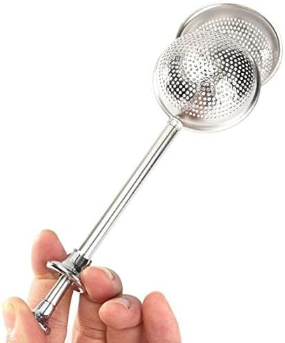 mesh loose tea ball infuser stainless steel spice herbal long handle tea leaf strainer filter tea accessories drinkware