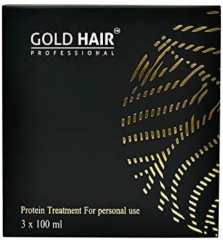 gold hair royal taninoplasty protein kit (100ml* 3) straightening, repair damaged hair strands| supply hydration for salon professional use with unique royal jelly| for men & women