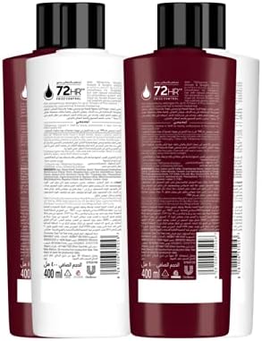 tresemmé keratin smooth and straight shampoo with argan oil, 400ml (pack of 2) + tresemmÉ keratin smooth and straight conditioner, 400ml (pack of 2)