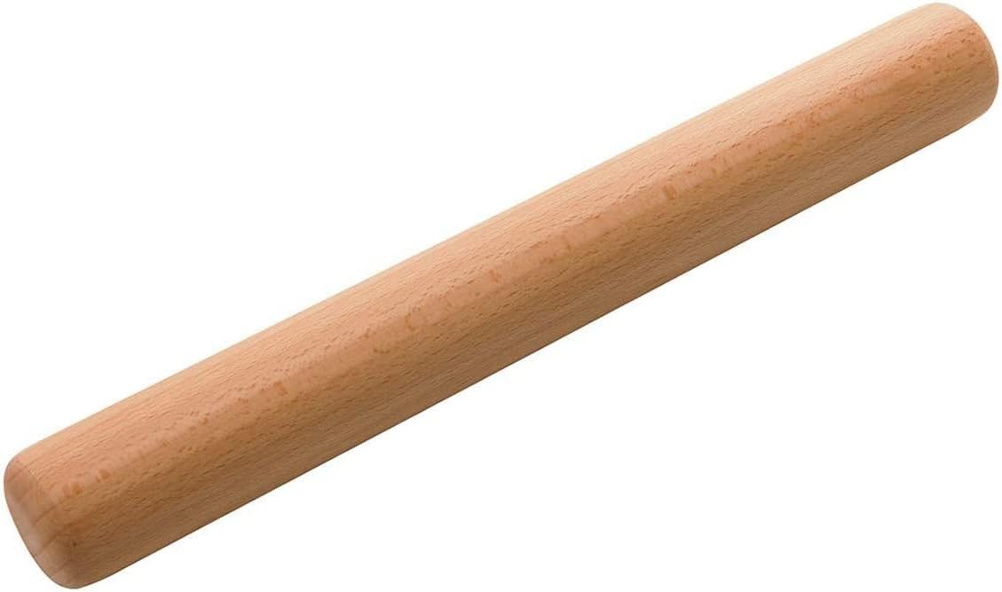 rolling pin, professional dough roller, wooden rolling pin for baking, wood pies, cookies, pastries, pizza, clay, pasta, dumplings, smooth dough roller, basic kitchen gadget, perfect for bakers