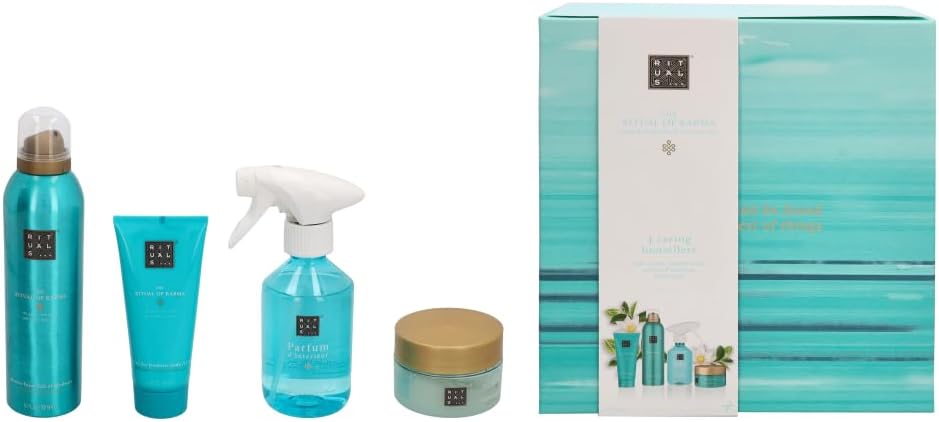 rituals soothing routine the ritual of karma series 1108677 shower foam perfume d'intérieur body cream body scrub with salt