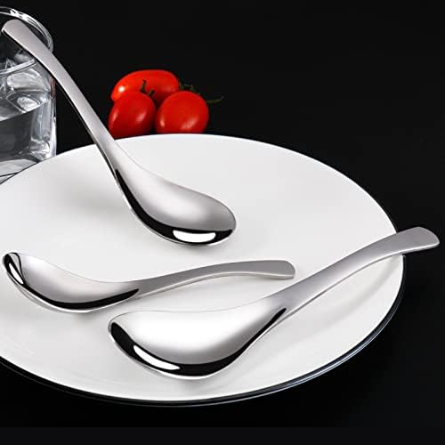 funito thick heavy weight soup spoons, stainless steel soup spoons, table spoons, set of 4