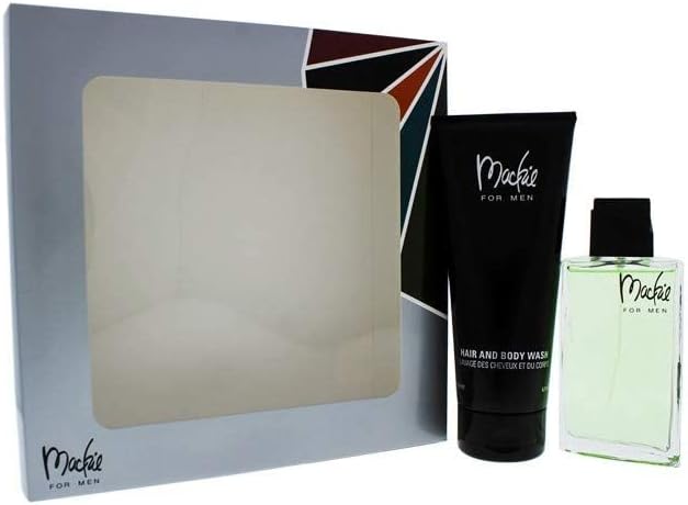 bob mackie mackie for men 2 pc gift set, 3.4oz edt spray, 6.7oz hair & body wash