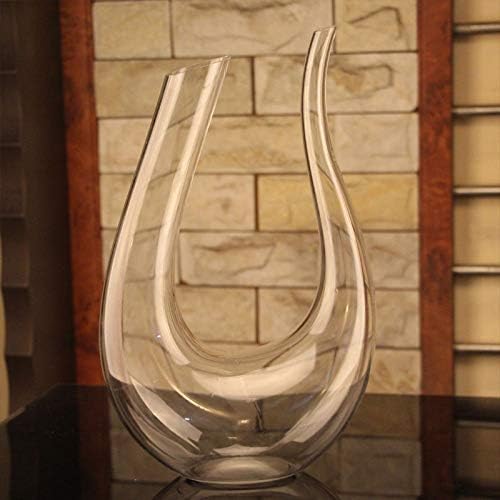 wine decanter 1.2l u shape classic wine aerator, red wine carafe, wine gifts, wine accessories