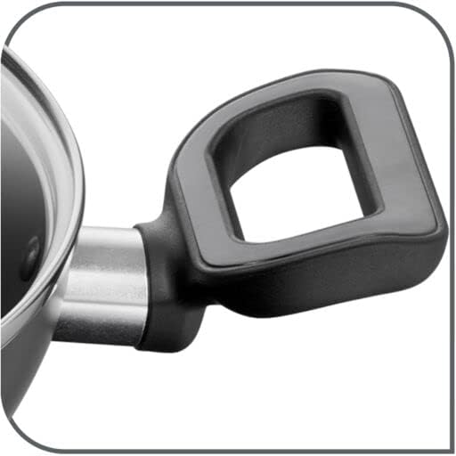 tefal kadai pan | g6 delicia 28 cm kadai pot with glass lid | non stick | black | aluminium |2 years warranty | b4689885