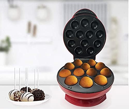 sonashi cake pop maker scpm 872 – 12pcs small cake pop machine with non stick baking plate, power & ready light indicator, cool touch housing | kitchen & dining