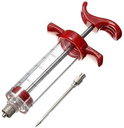 turkey injector kit, 1 oz plastic meat injector syringe,food grade marinade injector