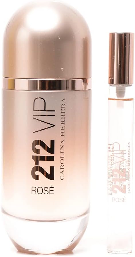 carolina herrera 212 vip rose for women edp 80ml + 10ml travel set